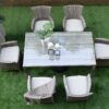 jamaica 6 seater outdoor dining table + 6 chairs