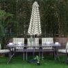naivasha outdoor dining table + 8 chairs + umbrella