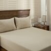 cotsmere light beige single flat sheet + 1 pillow case