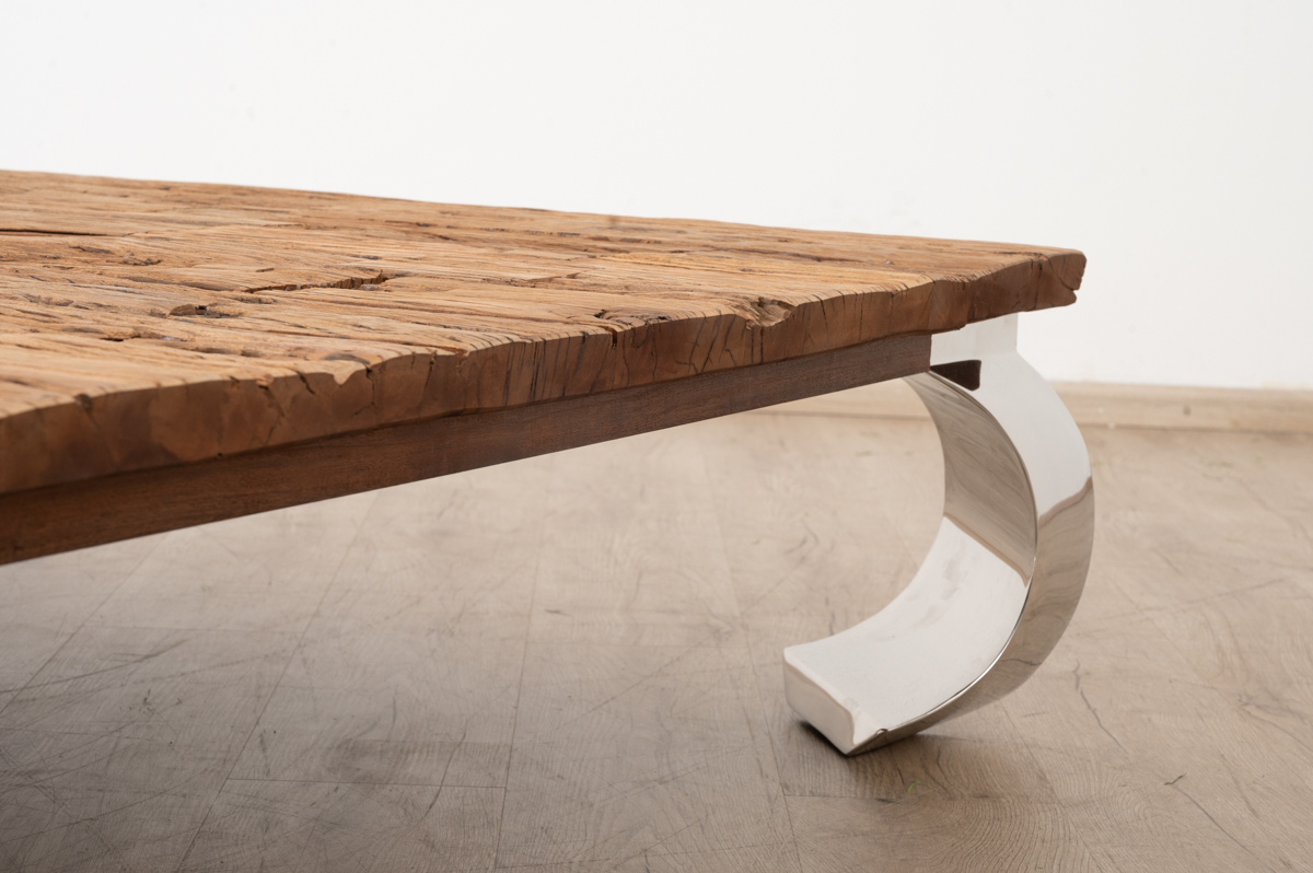 driftwood rectangle coffee table