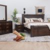costa king package - king bed + 2 nightstands + dresser mirror
