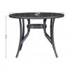 NAIVASHA 4 Seater Outdoor Dining Table + 4 Chairs + Umbrella