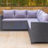 stockholm outdoor corner sofa + coffee table