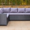 stockholm outdoor corner sofa + coffee table