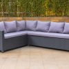 stockholm outdoor corner sofa + coffee table