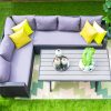 stockholm outdoor corner sofa + coffee table