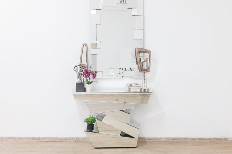 camille console table and mirror
