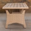 manila outdoor corner sofa + lift table + 2 ottomans