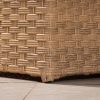 manila outdoor corner sofa + lift table + 2 ottomans