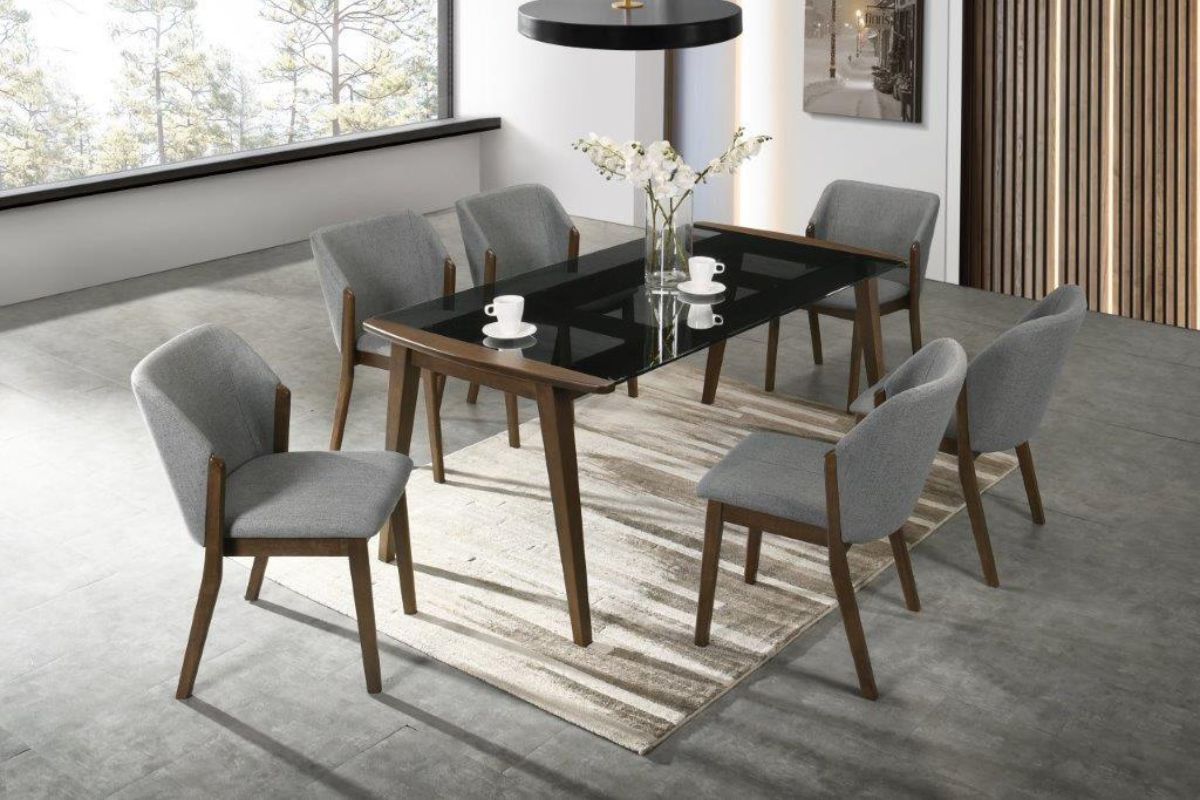 arlene dining table + 6 chairs