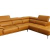 ellie leather corner sofa