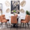 lauren round sintered dining table + 6 mimo chairs + lazy susan