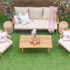 miami 5 seater outdoor sofa (3+1+1) + coffee table