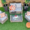 barbados 4 seater outdoor sofa (2+1+1) + coffee table