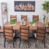 angela dining table + 8 chairs