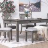 bourbon dining table + 4 chairs + bench