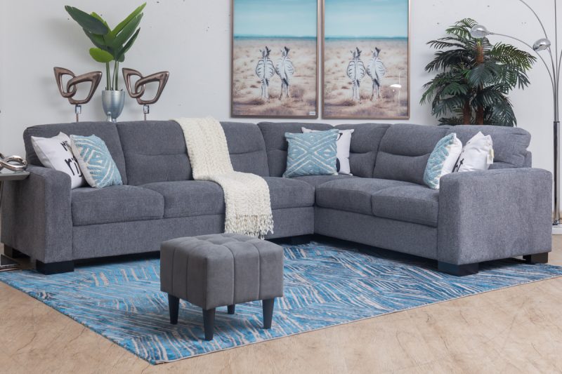 lexy fabric corner sofa