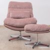 hayley swivel lounge chair + footstool