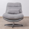 hayley swivel lounge chair + footstool