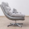 hayley swivel lounge chair + footstool