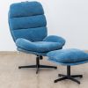 debbie swivel lounge chair + footstool