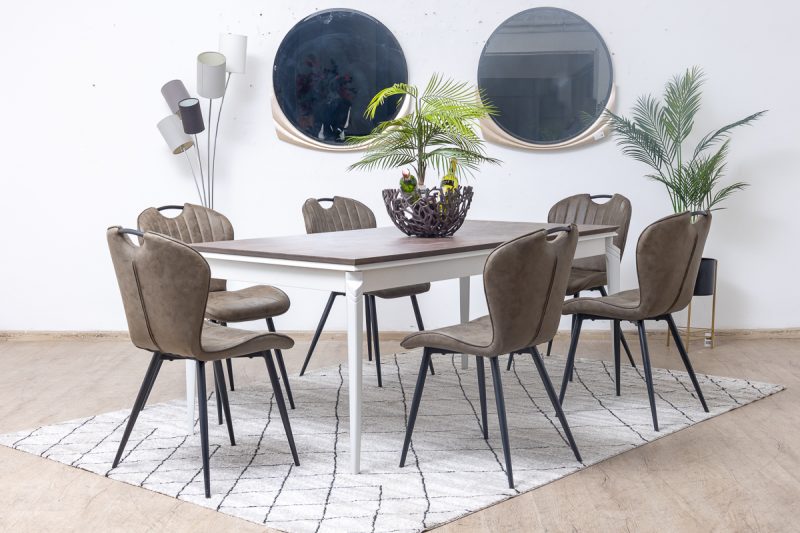 basalto dining table + 6 chicago chairs (copy)