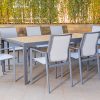 mwali 8 seater table + malibu dining chairs