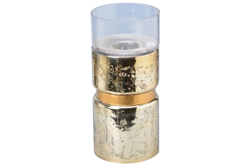 home decor -76400-gold-glass vase