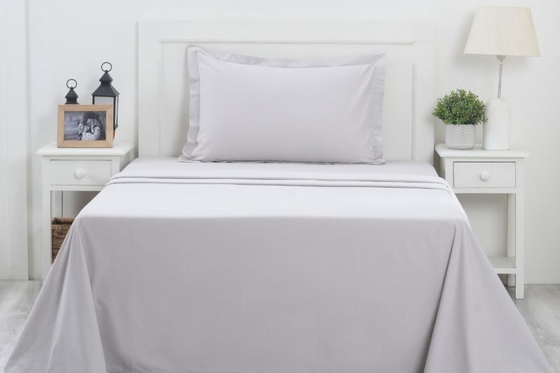eden alloy single flat sheet + fitted sheet + 1 pillow case