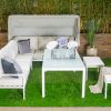 talia outdoor corner sofa + canopy + ottoman