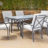 collin outdoor dining table + 6 chairs