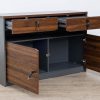 l5-b1212- low level credenza bookcase.