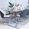 raven dining table + 8 chairs