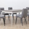 basalto dining table + 6 mimo chairs