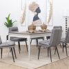 basalto dining table + 6 mimo chairs