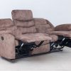 dakota 6 seater fabric recliner sofa (3+2+1)