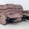 dakota 6 seater fabric recliner sofa (3+2+1)