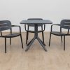 avro outdoor dining table + 4 lane chairs