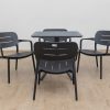 avro outdoor dining table + 4 lane chairs