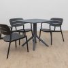 avro outdoor dining table + 4 lane chairs