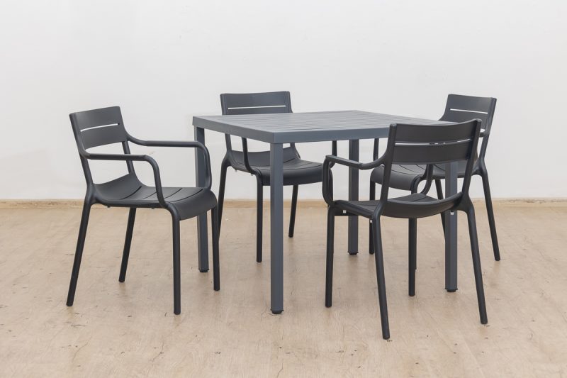 langston outdoor dining table + 4 ace chairs (copy)