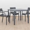 langston outdoor dining table + 4 ace chairs