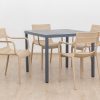 langston outdoor dining table + 4 ace chairs (copy)