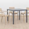 langston outdoor dining table + 4 ace chairs