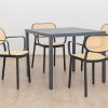 langston outdoor dining table + 4 crossby chairs (copy)