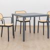 langston outdoor dining table + 4 crossby chairs