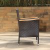 caila outdoor dining table + 8 chairs