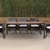 caila outdoor dining table + 8 chairs