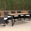 caila outdoor dining table + 8 chairs