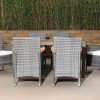 lena outdoor dining table + 6 chairs